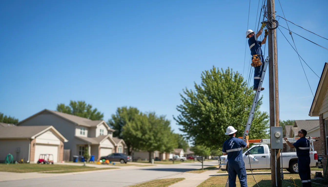 Residential electrician providing installation services in Geddes, SD